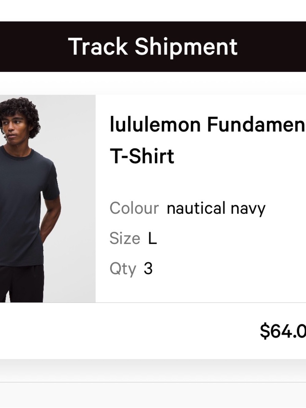 lululemon athletica Men’s Fundamental T-Shirt — Navy